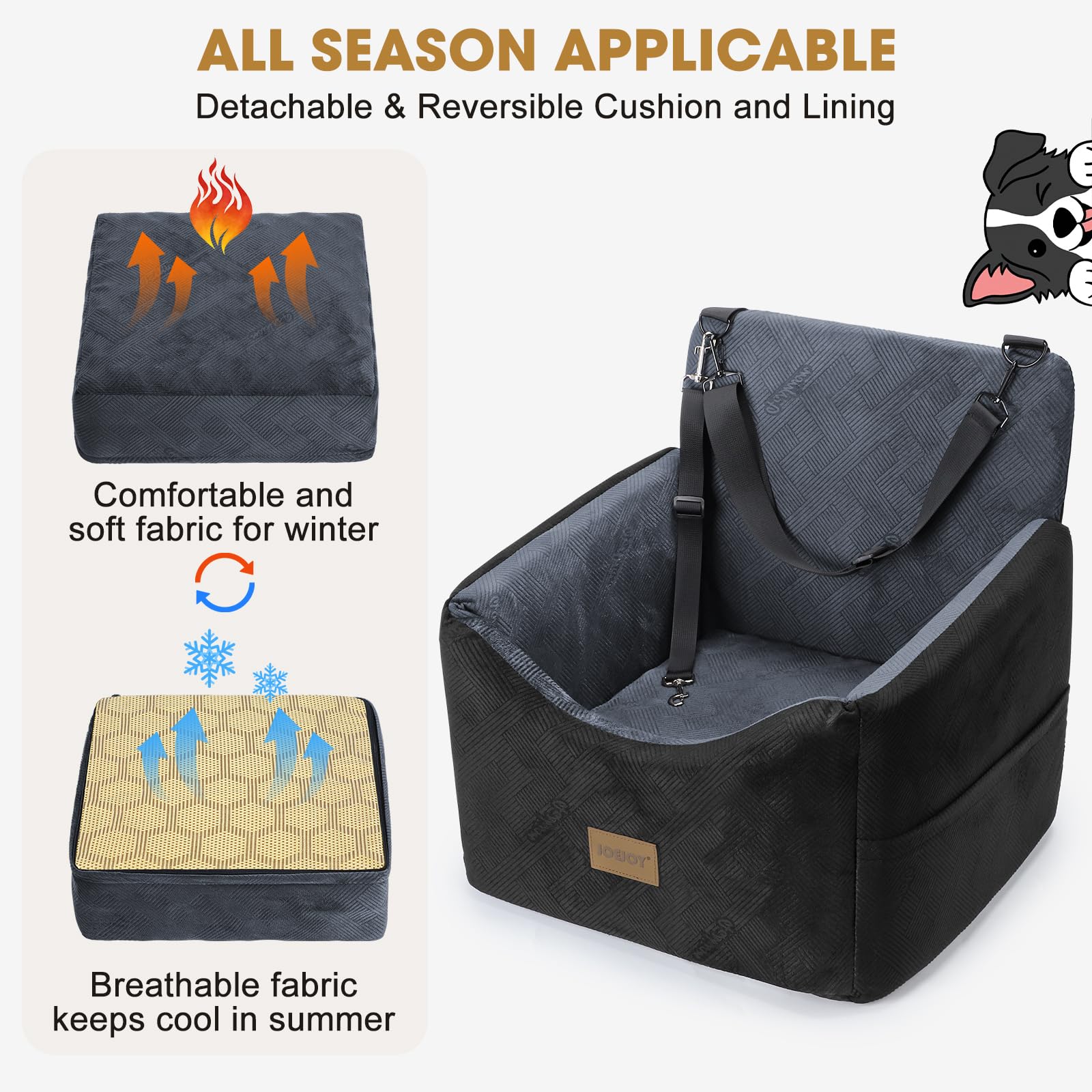 JOEJOY memory-foam support cushions bumps for comfort