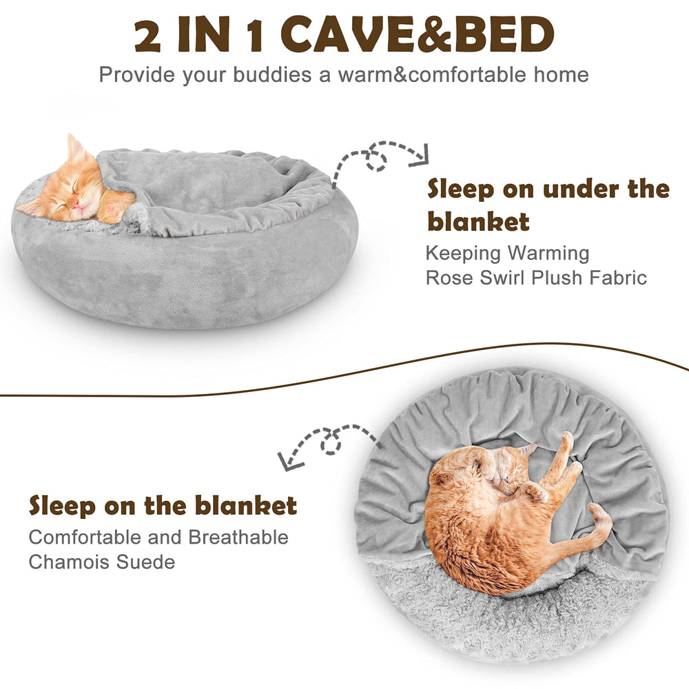 JOEJOY donut cave interior showing cushioned walls for head and neck support.