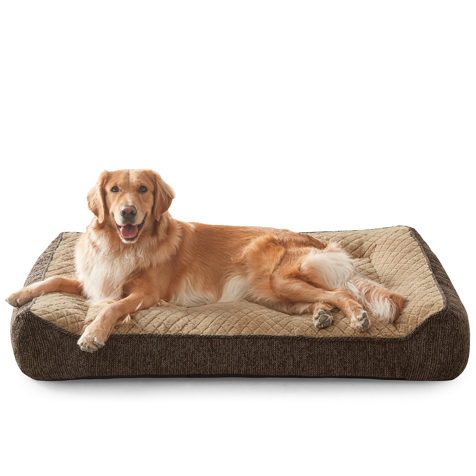 JOEJOY extra large orthopedic dog bed front view shows sturdy support for large dogs