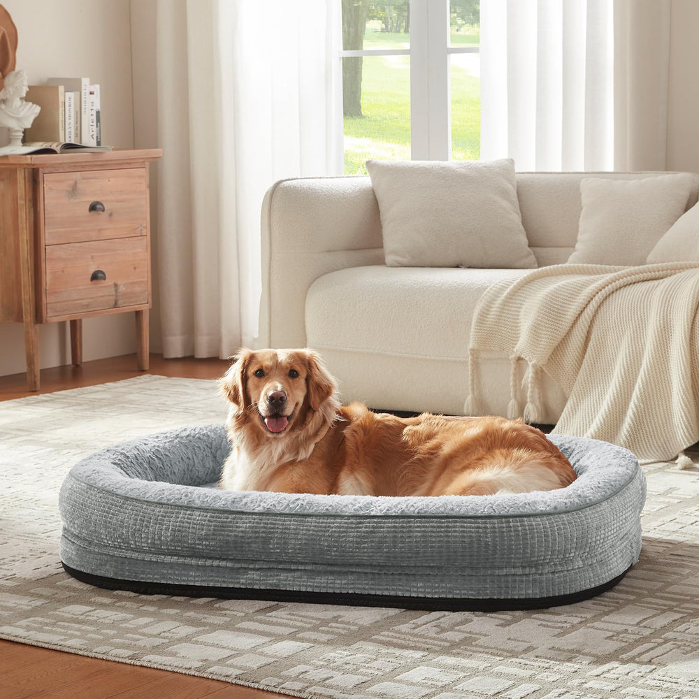 JOEJOY large dog bed measures 42 by 32 inches for ample lounging space