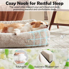 JOEJOY Leopard-print pet bed adds stylish comfort for lounging