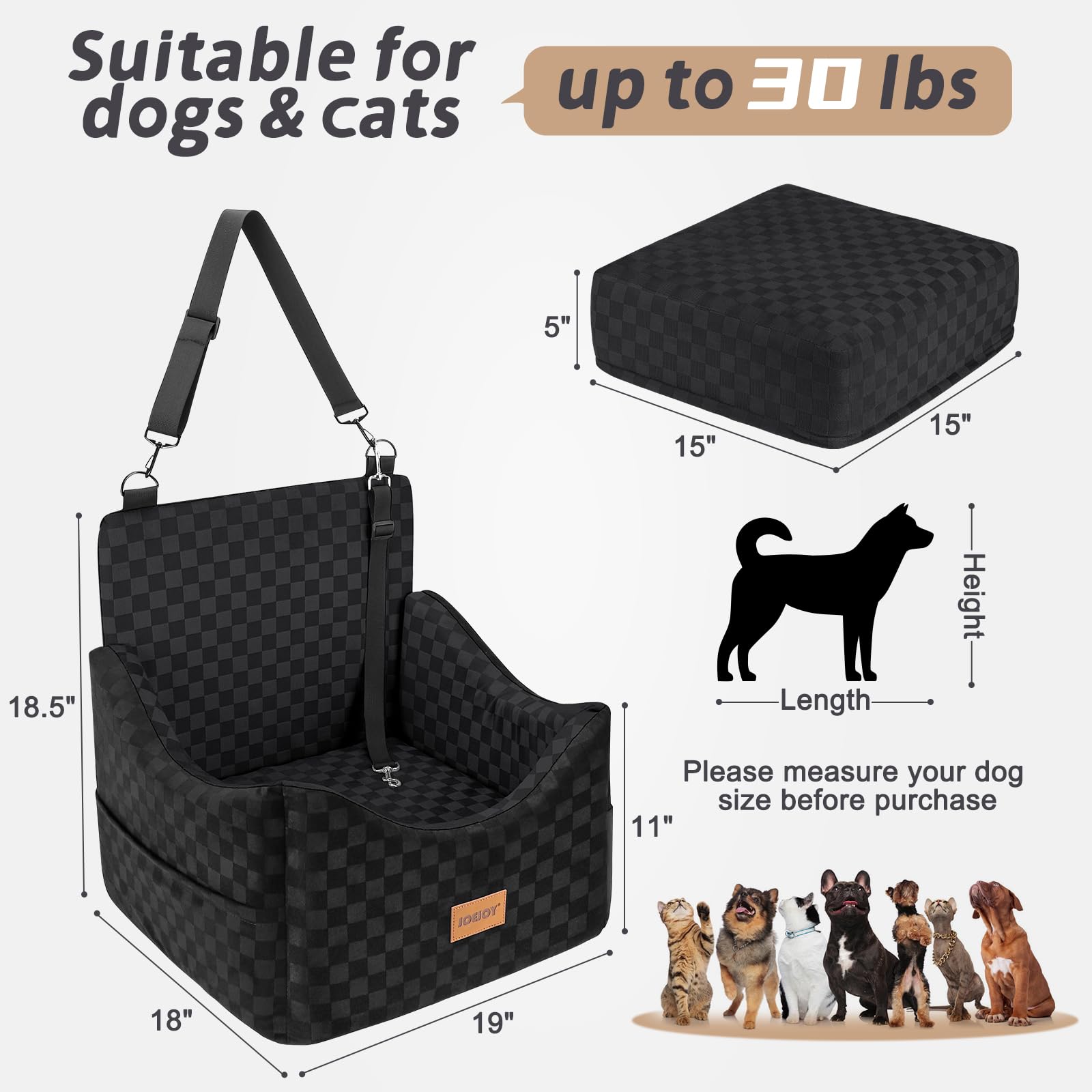 JOEJOY non-slip bottom keeps seat stable during rides.