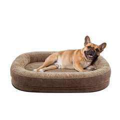 JOEJOY orthopedic bed foam close-up shows supportive egg-crate foam for joint comfort