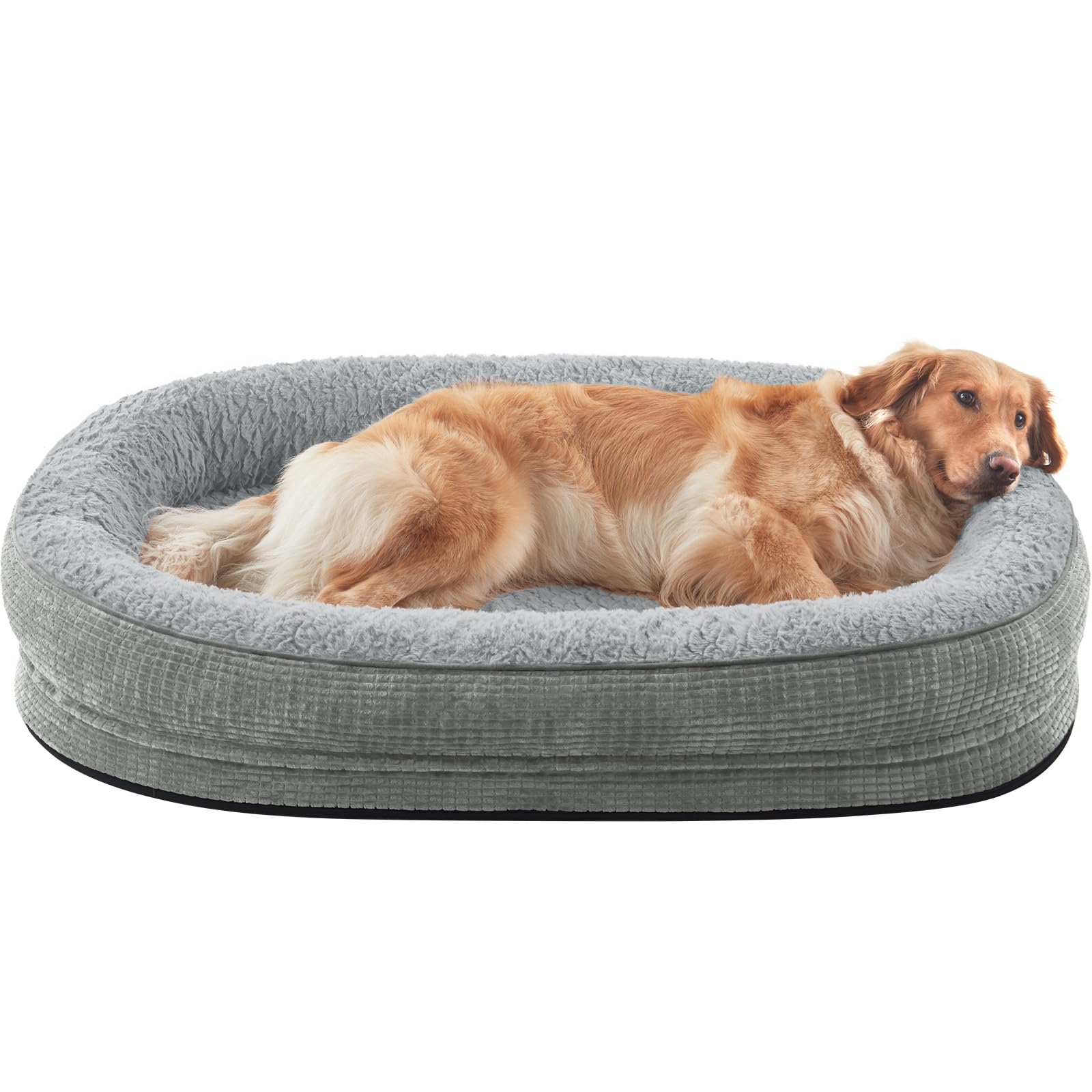 JOEJOY orthopedic dog bed with egg-crate foam for even weight support during rest