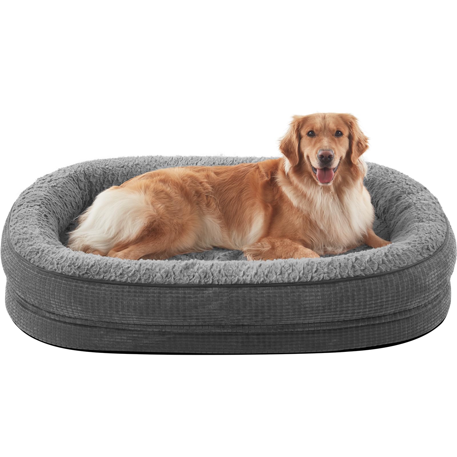 JOEJOY orthopedic dog bed extralarge foam offers joint support for large dogs
