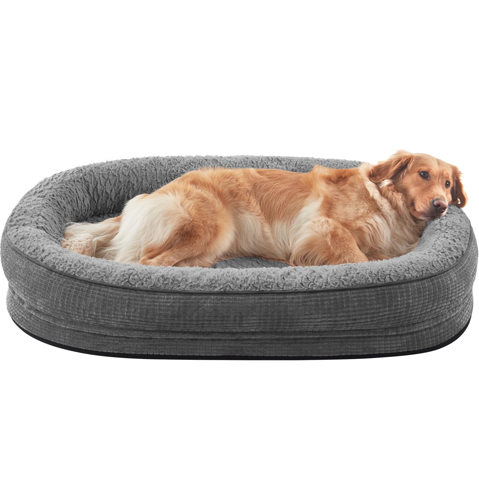 JOEJOY orthopedic dog bed close-up of egg-crate foam for even support