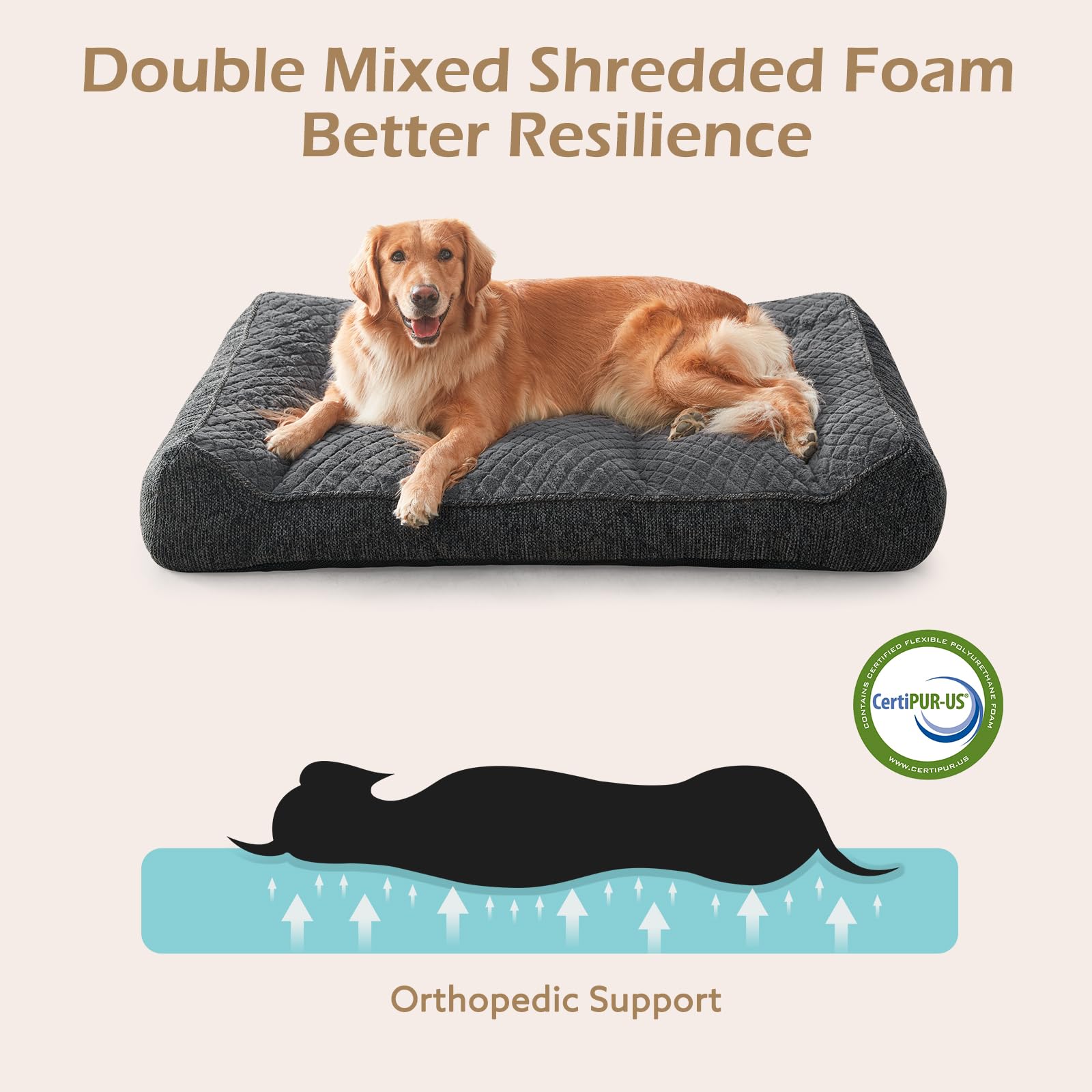 JOEJOY rabbit fur surface keeps your pet warm and cozy.