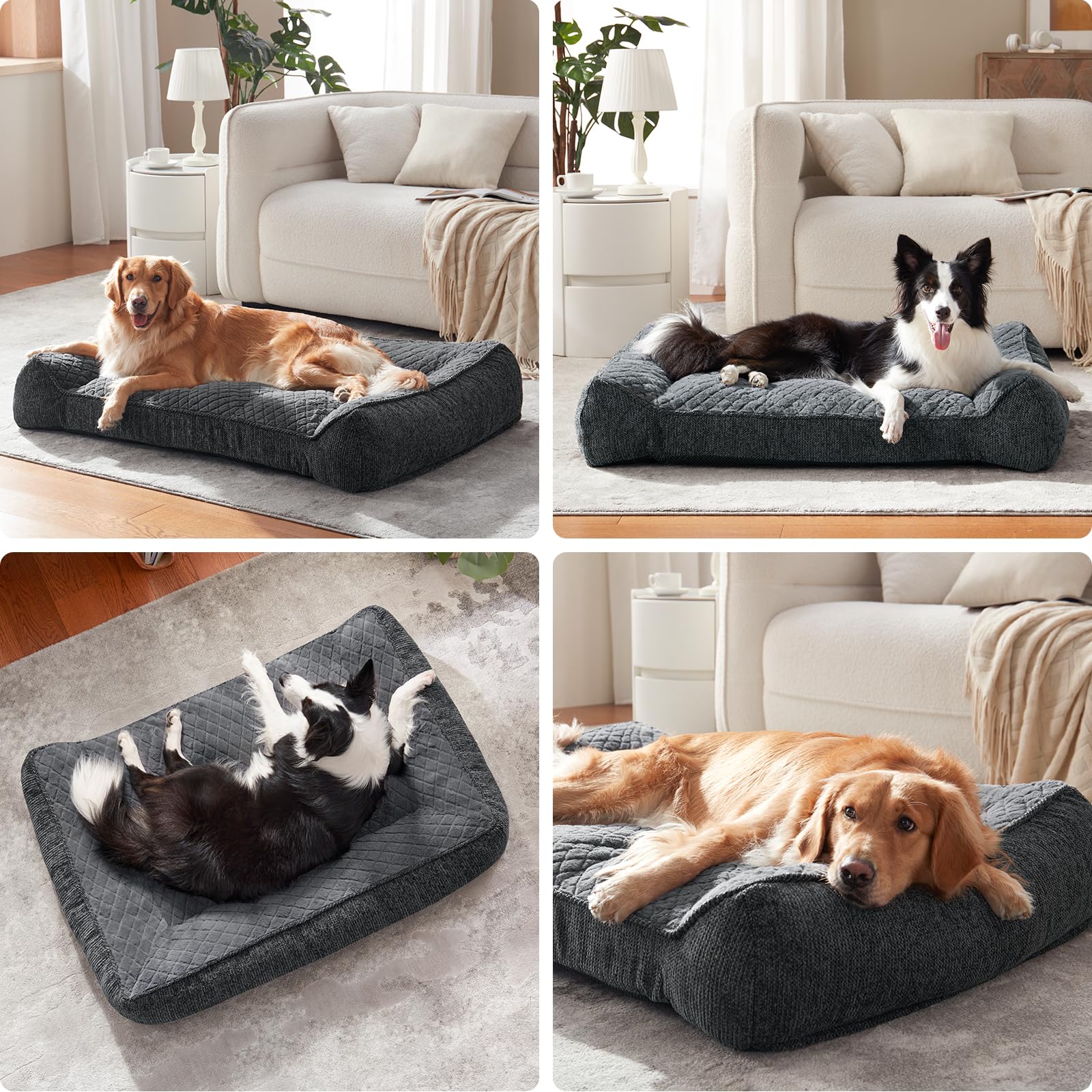 JOEJOY waterproof inner layer protects foam from spills and accidents.