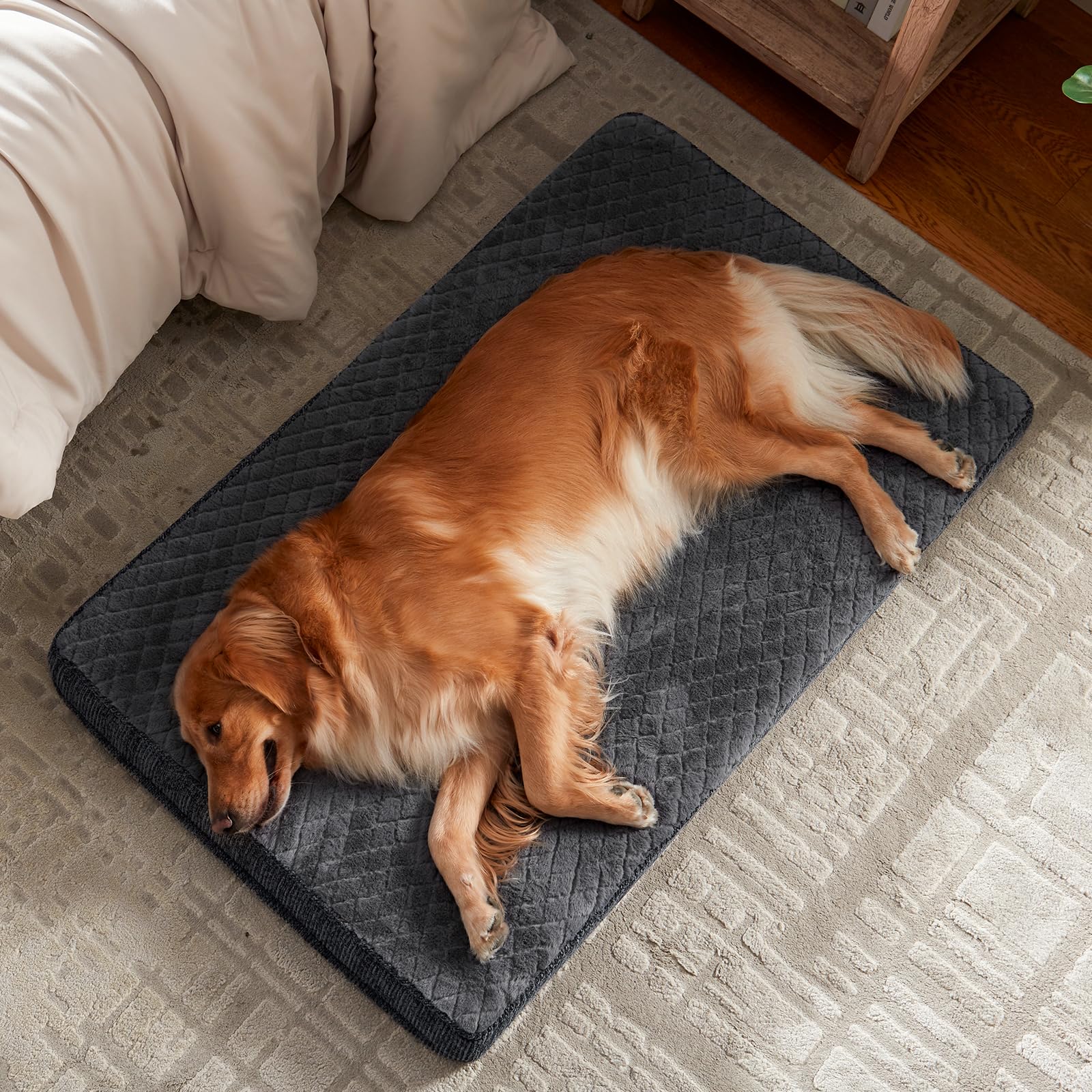 JOEJOY XL crate-fit image demonstrates versatile placement for big dogs.