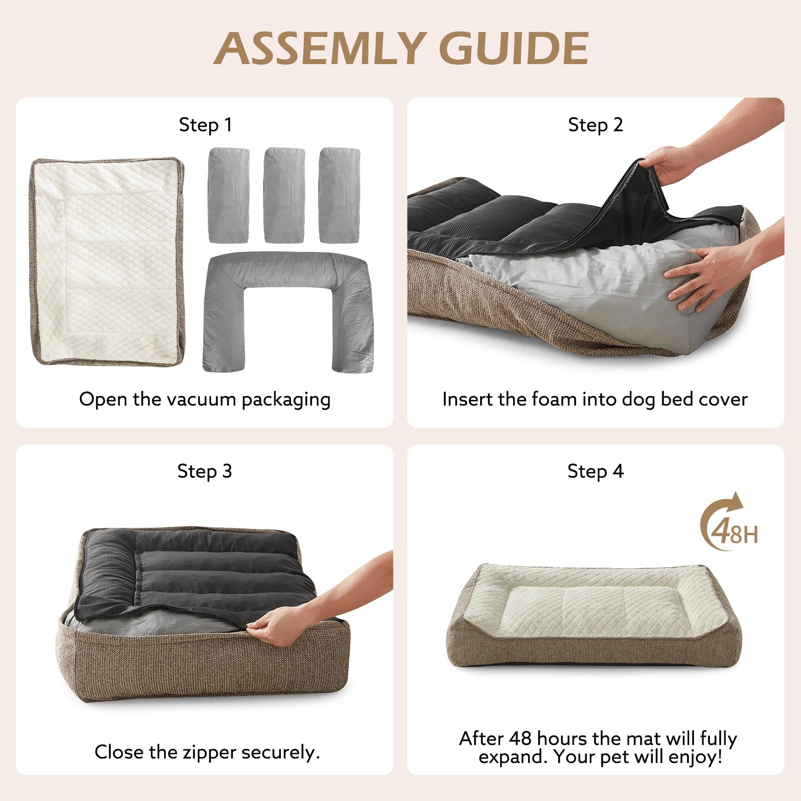 JOEJOY XL quilted design adds style and plushness to any living room
