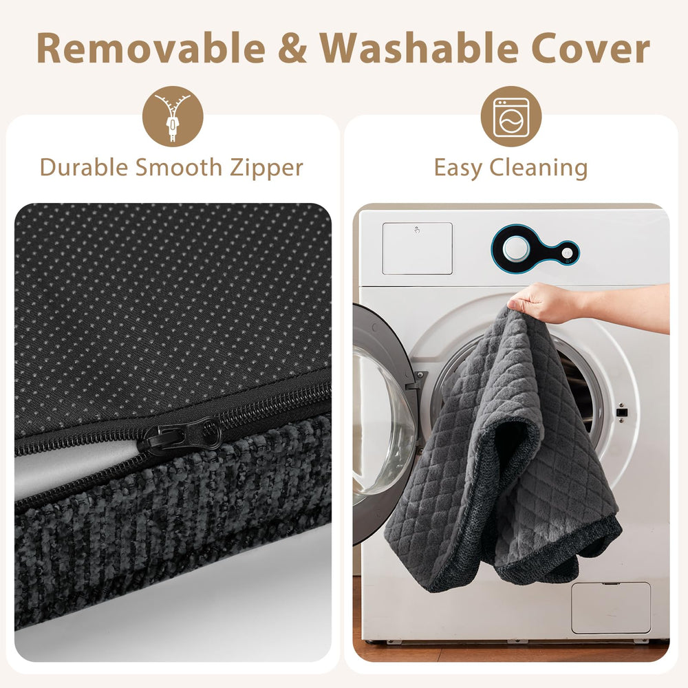 JOEJOY XL removable cover closeup shows machine-washable convenience.