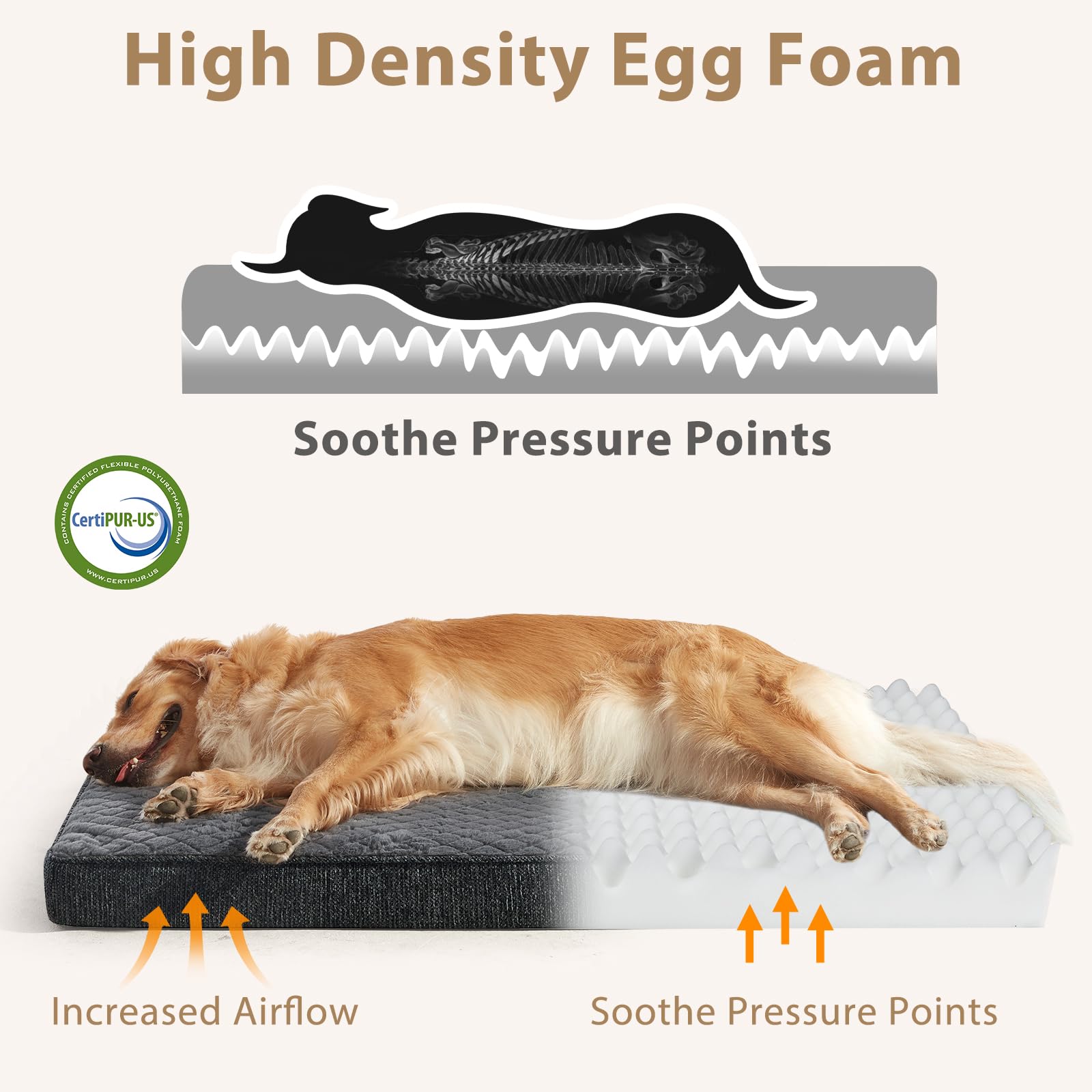 JOEJOY XL removable cover closeup demonstrates easy zipper access for quick cleaning.