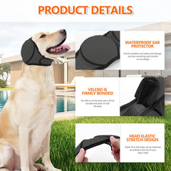 JOHNBOLIN ear wrap during bathing and swim setup for splash protection