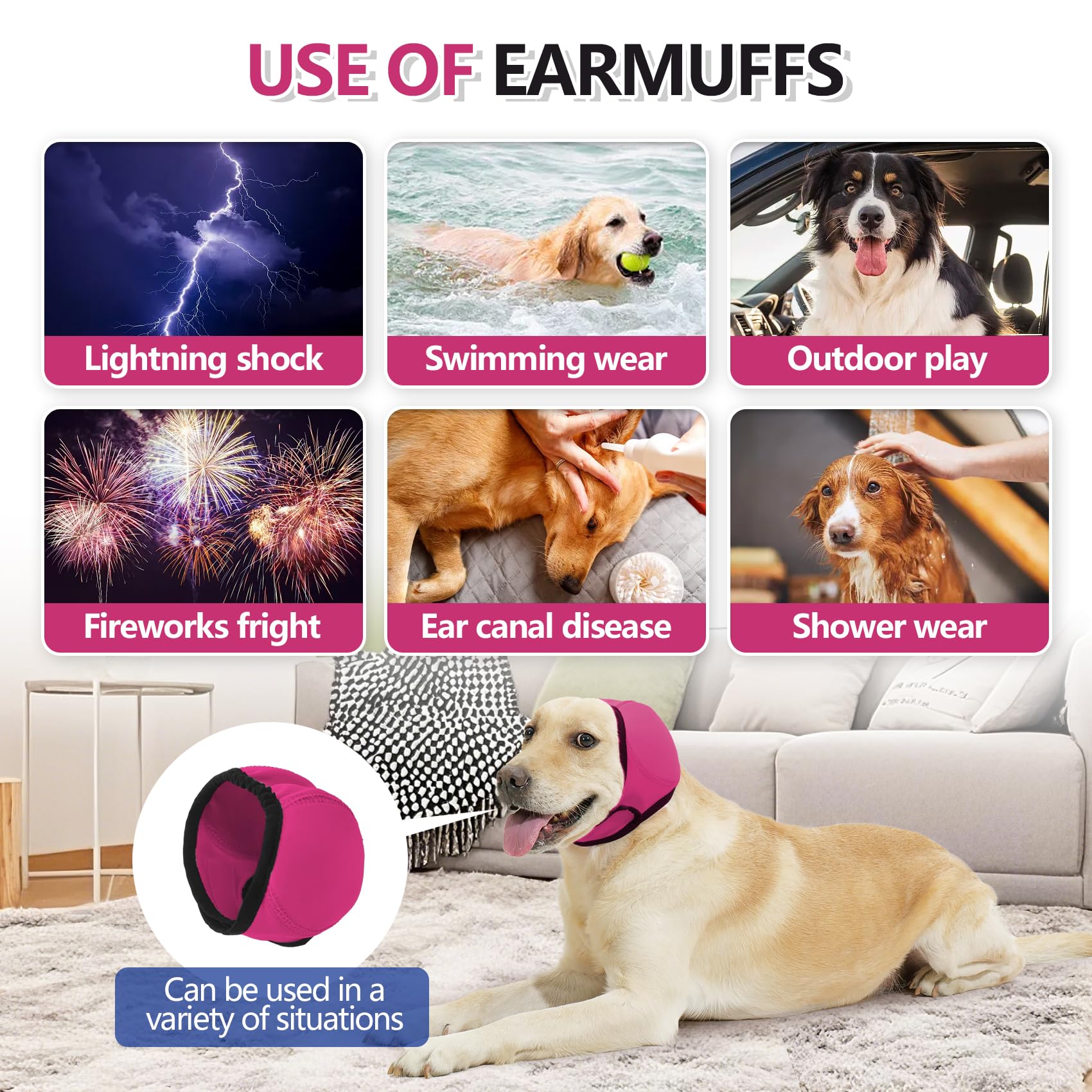 JOHNBOLIN ear cover used by groomers and vets for safer procedures.