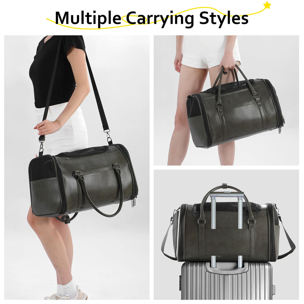 Johomviin dual-carry options with handles and strap.