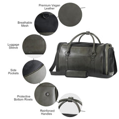 Johomviin exterior pockets keep treats and documents handy.