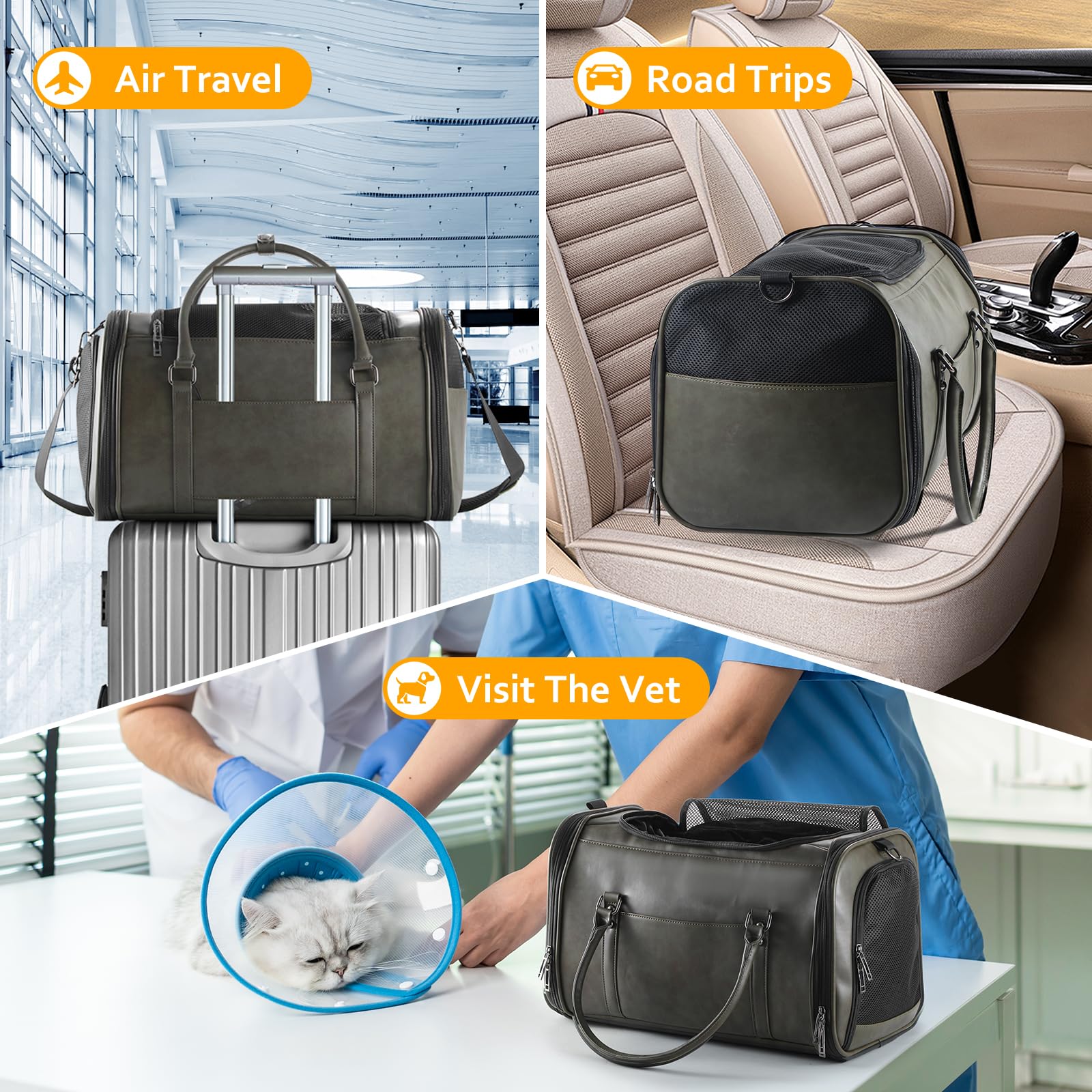 Johomviin lightweight green travel tote for easy carrying.
