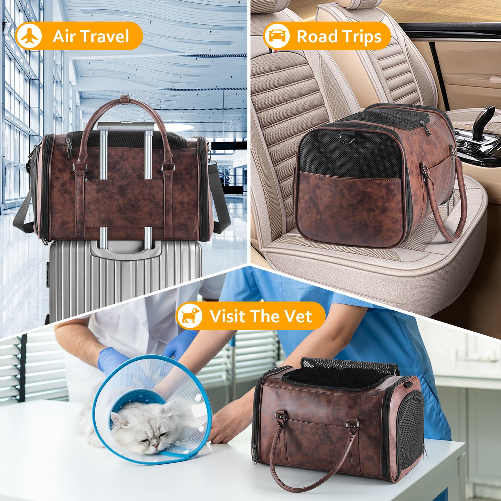 Johomviin dual-carry design with handles and shoulder strap for versatile transport