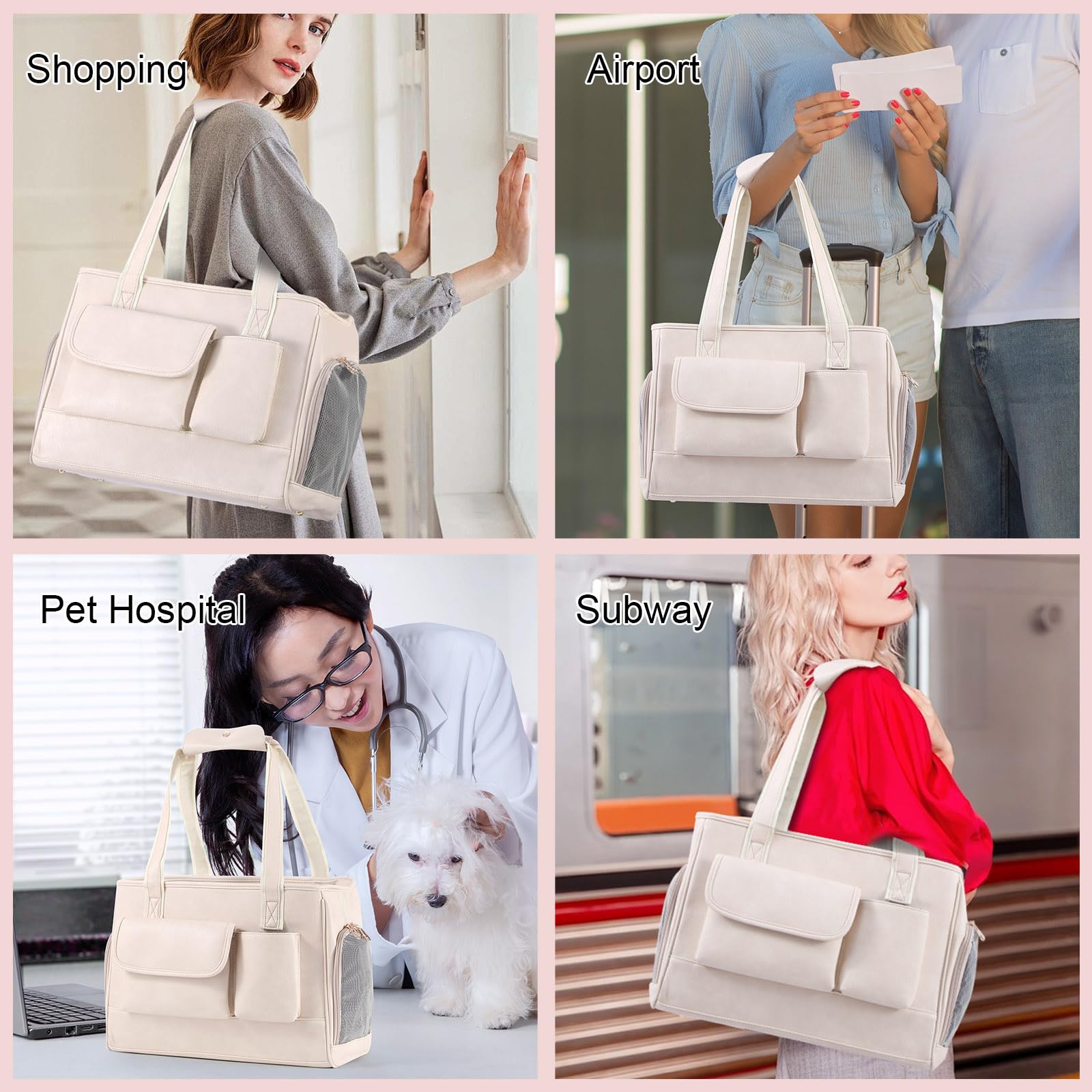 Johomviin pockets-filled bag view shows versatile, everyday carrier for travel or errands.