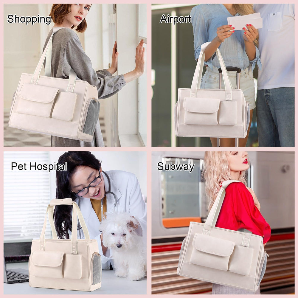 Johomviin pockets-filled bag view shows versatile, everyday carrier for travel or errands.