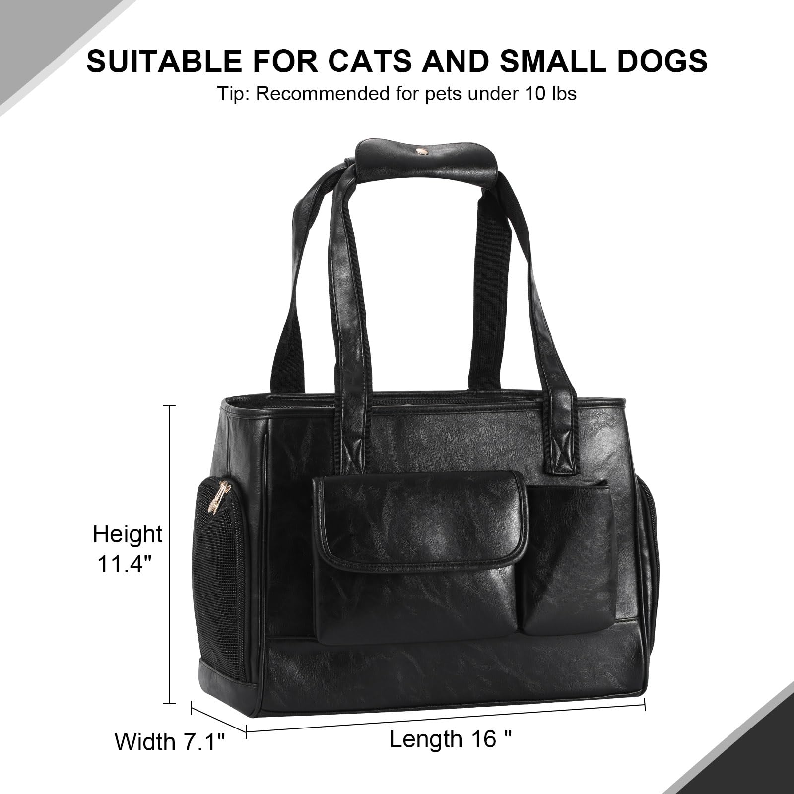 Johomviin pockets storage essentials shows multiple pockets to organize phone, treats, keys.