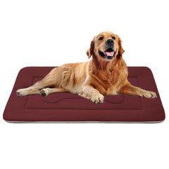 JoicyCo 42in dog bed front view shows plush surface for cozy crate rest.