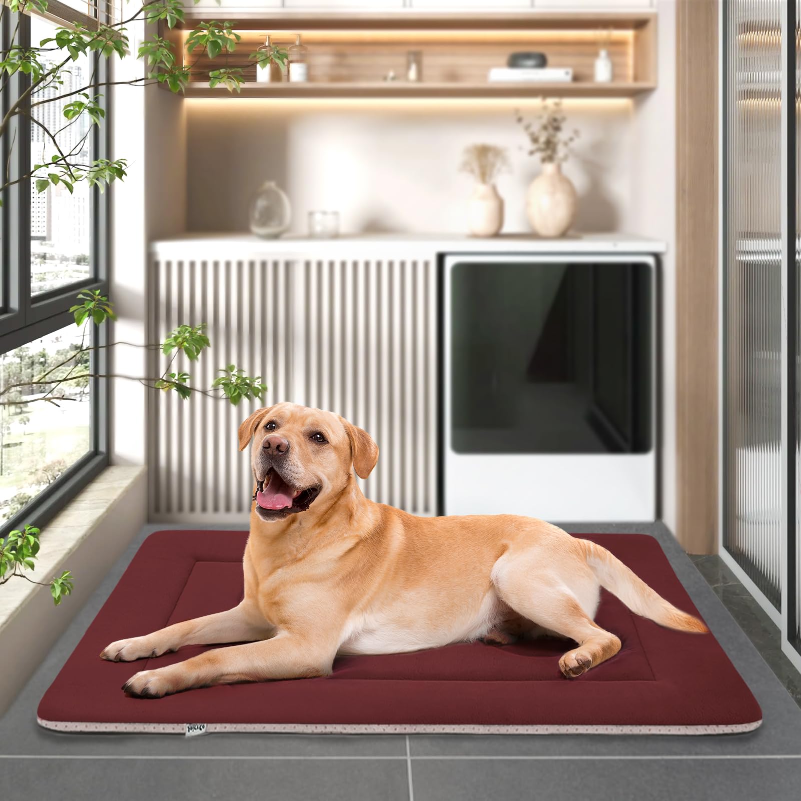 JoicyCo dog bed suitable for year-round comfort in cars and crates.