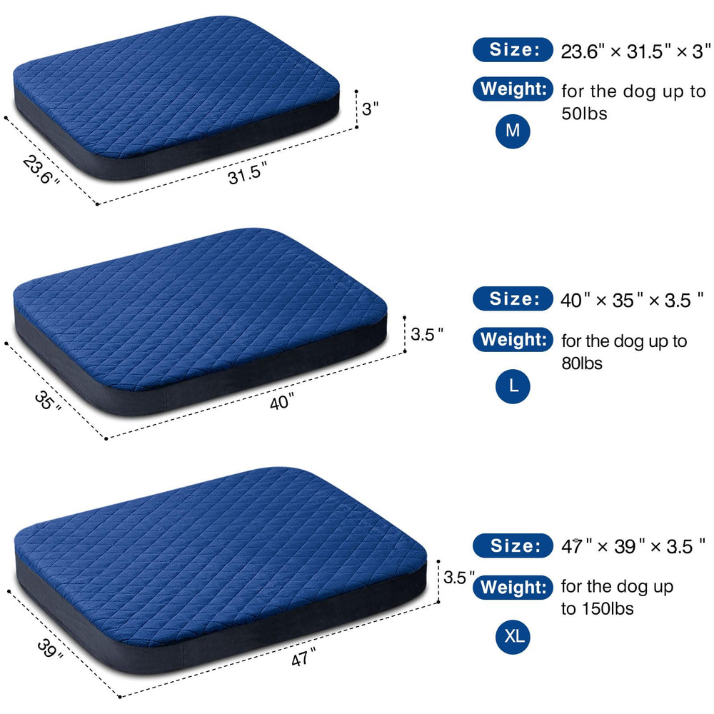 JoicyCo extralarge dog bed for indoor outdoor use suits large breeds anywhere