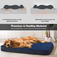 JoicyCo extralarge dog bed removable washable cover makes cleaning quick and easy