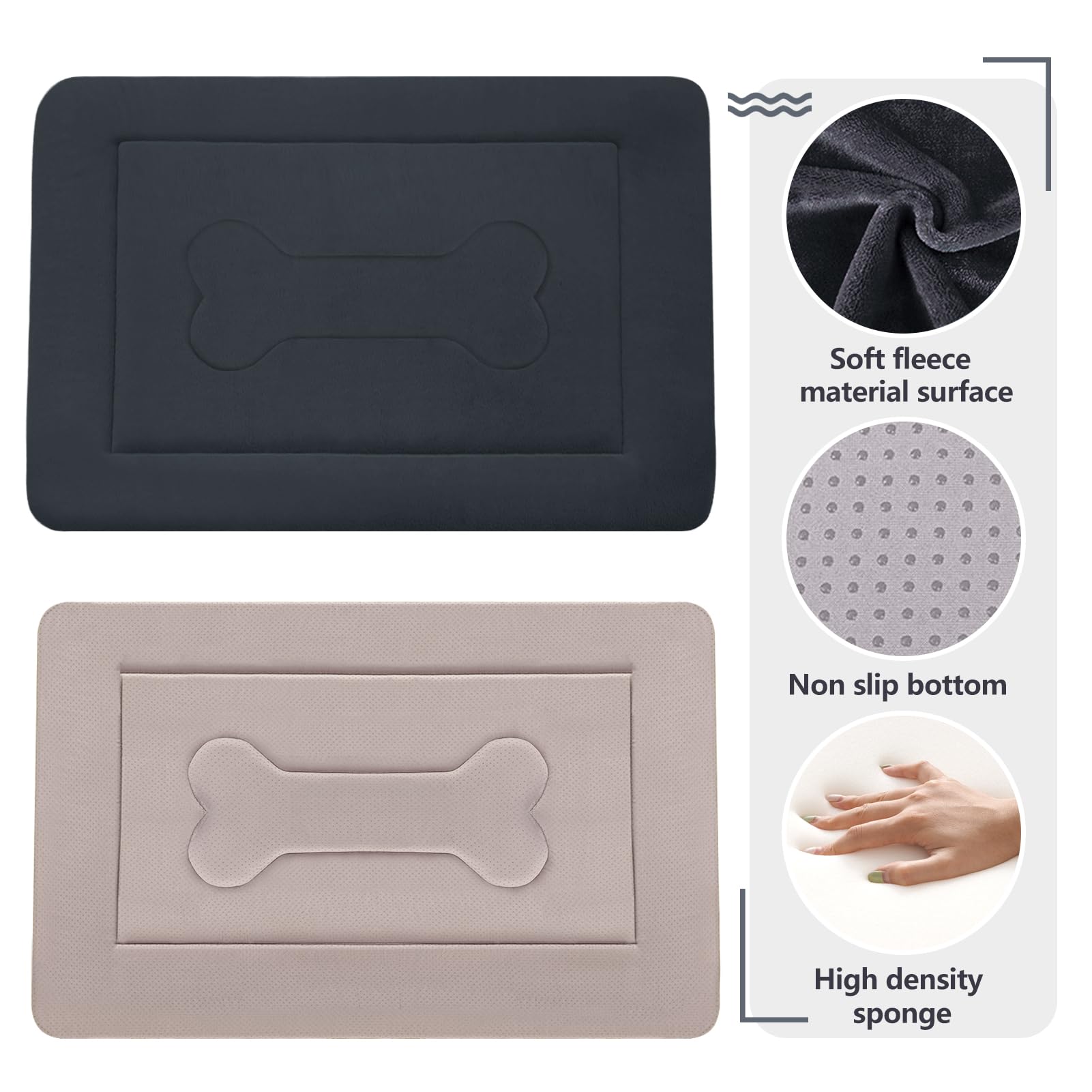 JoicyCo large dog bed with durable PP fiber inner supports long-lasting structure