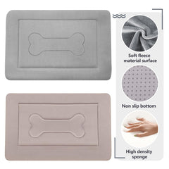 JoicyCo large dog bed features high-density foam core that holds shape.