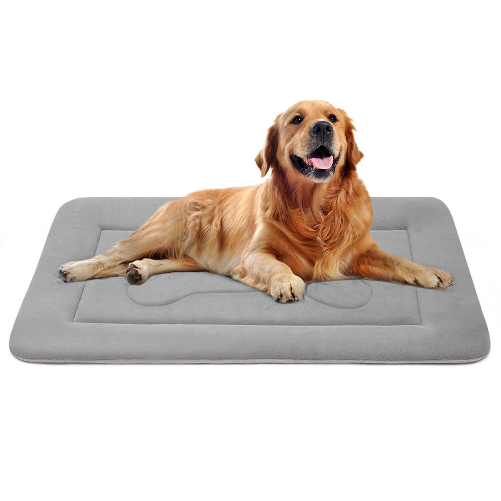 JoicyCo large dog bed with soft fleece surface delivers cozy comfort for pets.