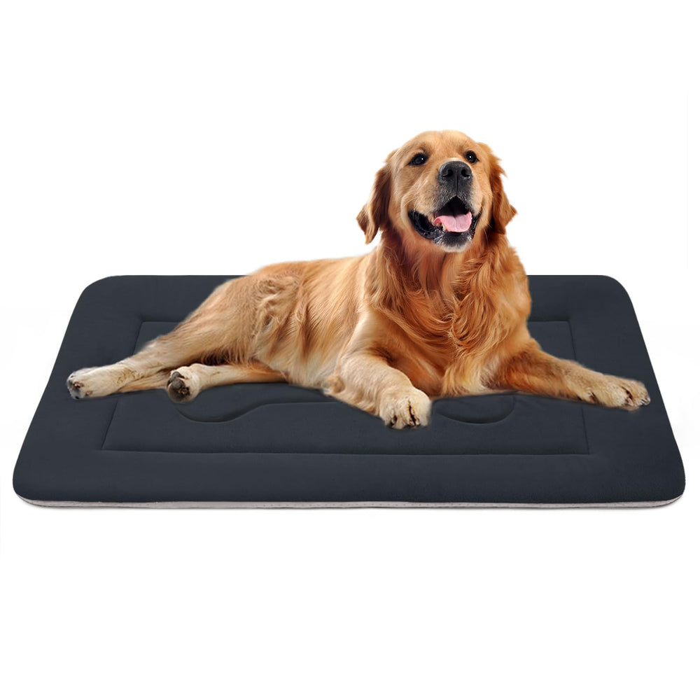 JoicyCo large dog bed with soft fleece surface offers plush comfort for dogs
