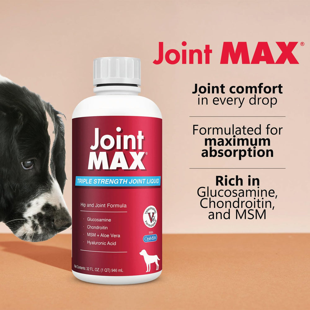 Vitamin C and zinc included in Joint MAX Liquid for Dogs.