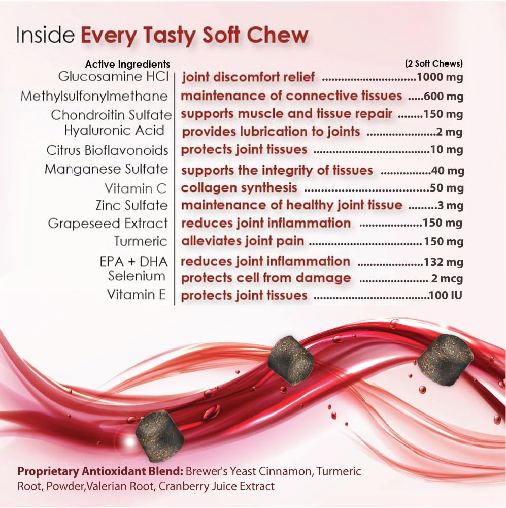 Joint Max MSM for anti-inflammatory support in dogs.