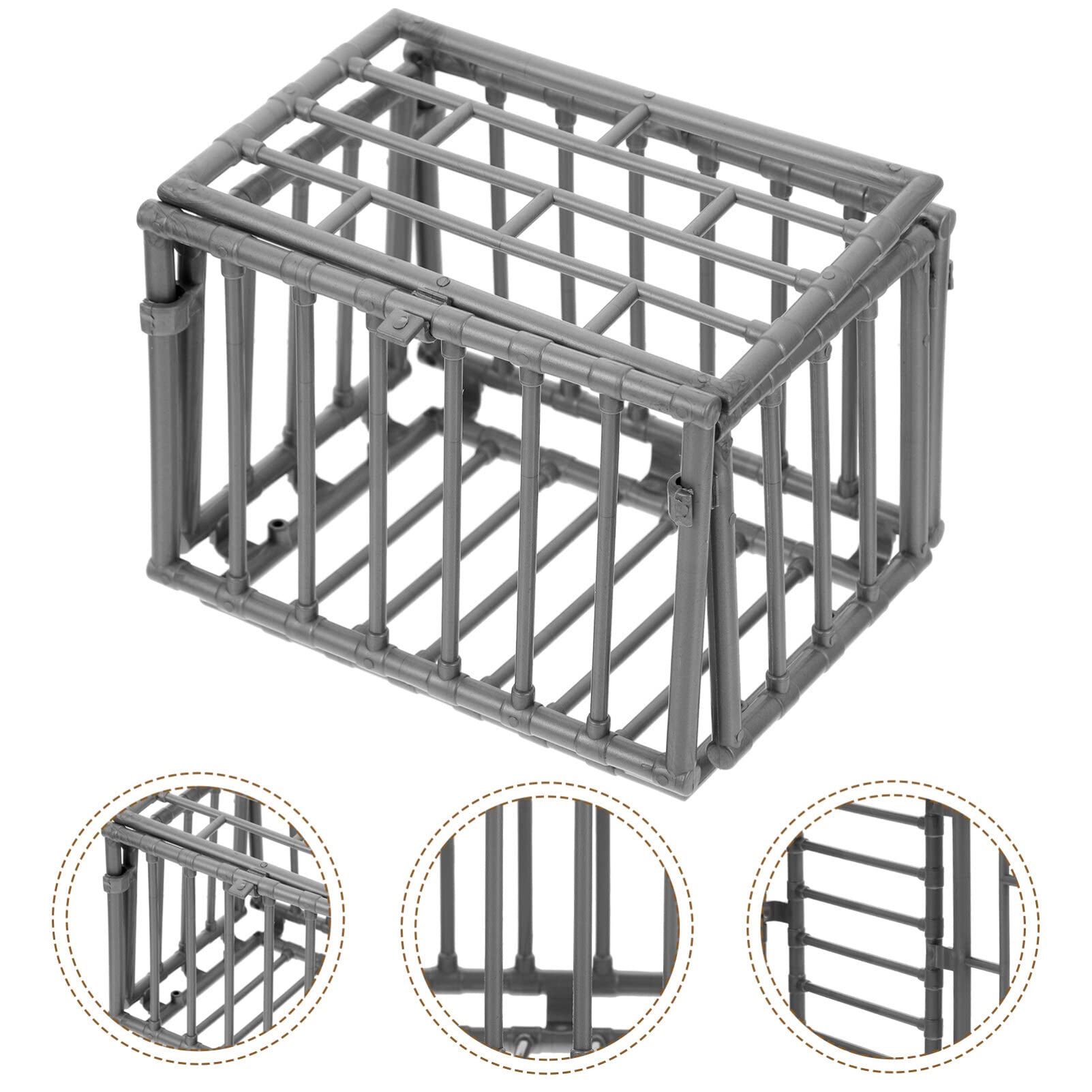 jojofuny mini cage model durable plastic offers lasting, detailed decorative piece.