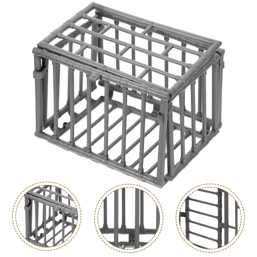 jojofuny mini cage model durable plastic offers lasting, detailed decorative piece.