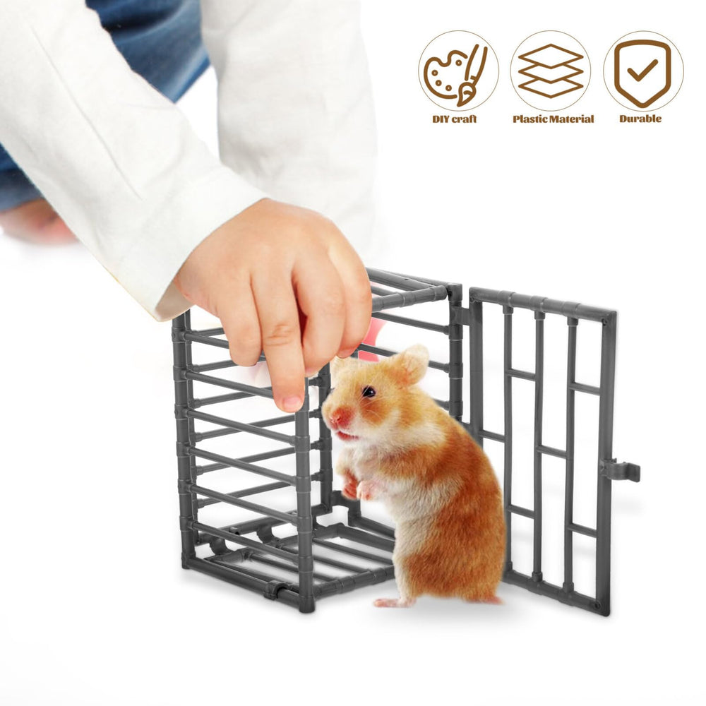 jojofuny mini cage model fairy garden fence adds whimsical boundary in outdoor-inspired scenes.