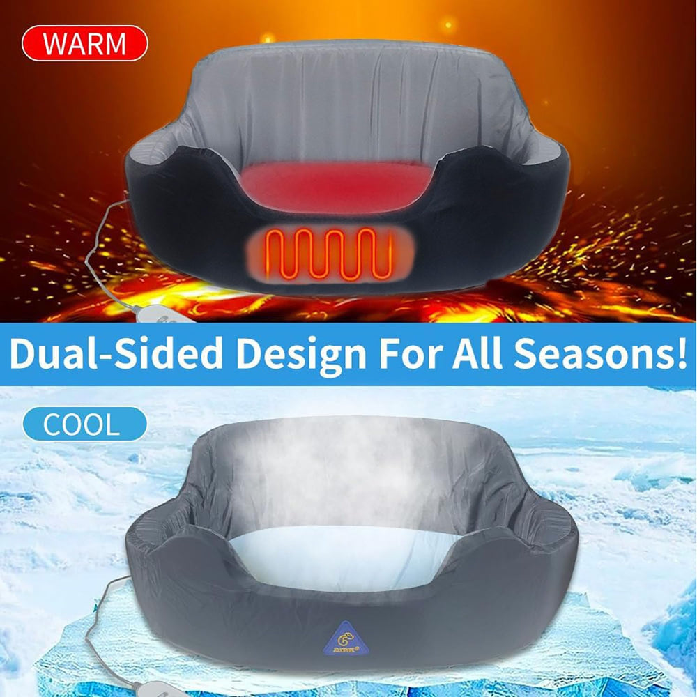 JOJOPEPE self-warming bed raised edges provide pillow-like support