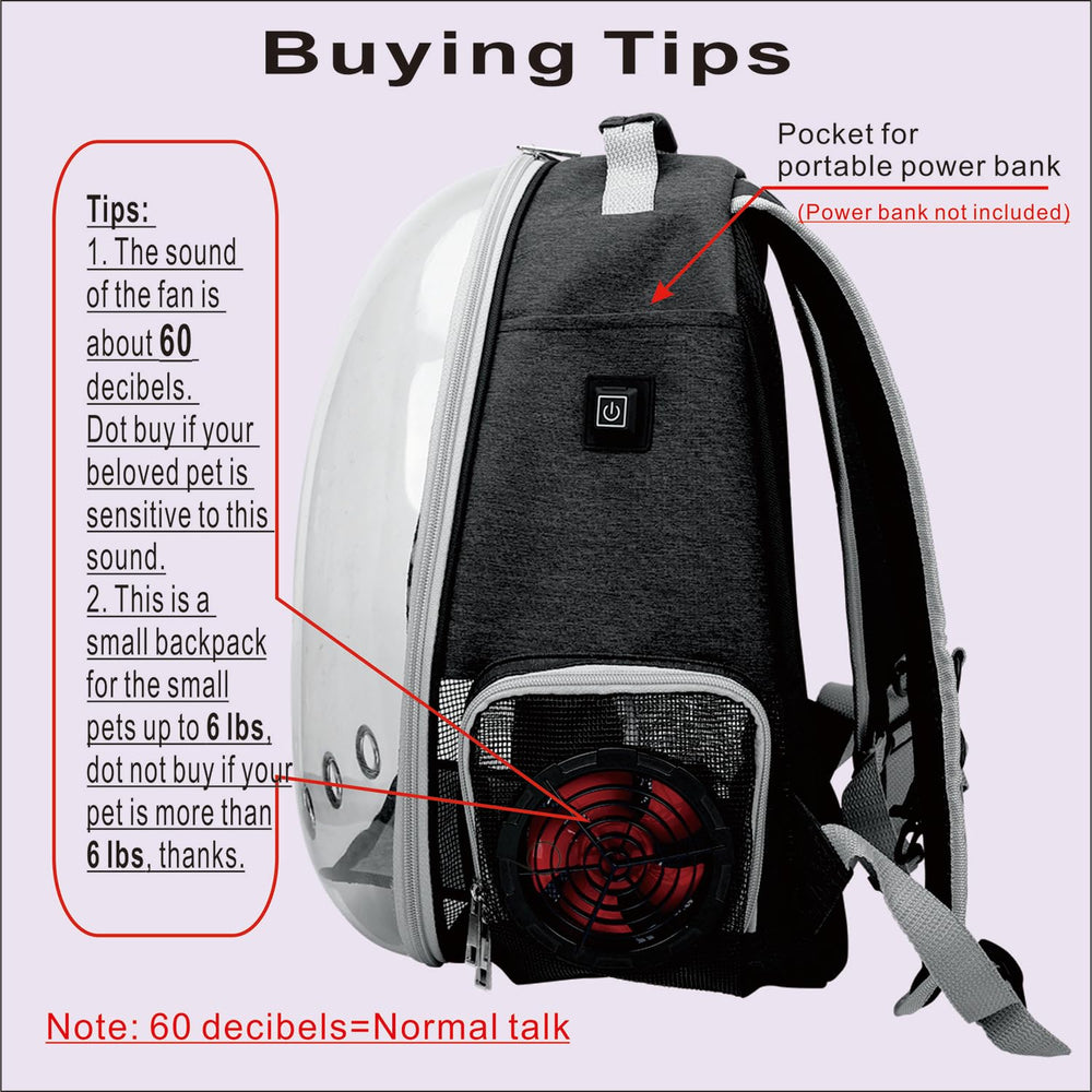 JOJOPEPE transparent bubble backpack lets pets observe surroundings safely.