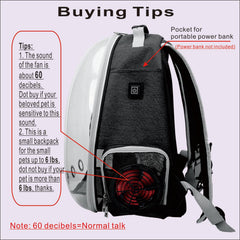 JOJOPEPE transparent bubble backpack lets pets observe surroundings safely.