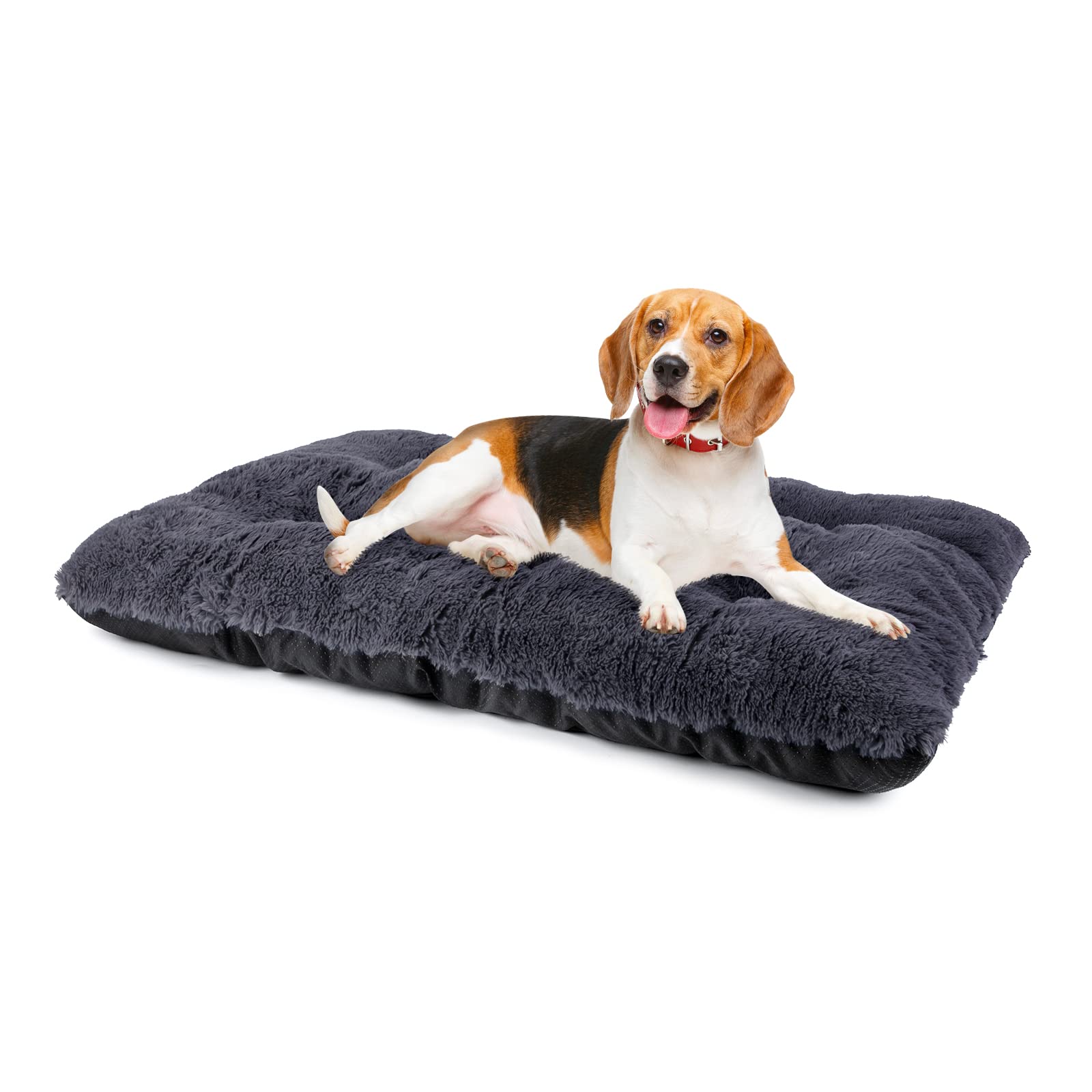 JOEJOY dog bed crate pad ultra-soft plush for cozy comfort.