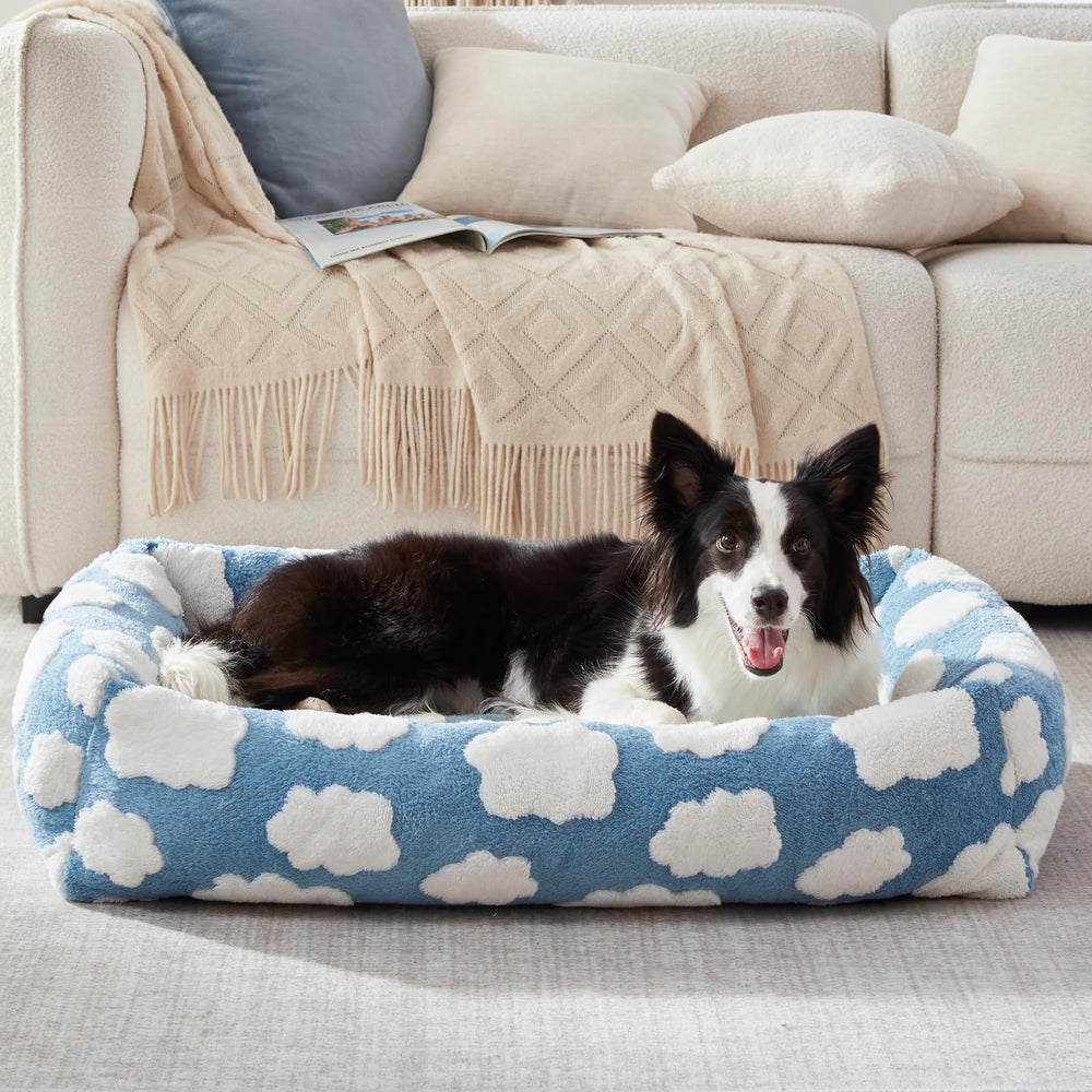 JOEJOY in-use photo shows a relaxed dog enjoying the cozy bed.