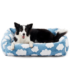 JOEJOY dog bed medium outer view shows sturdy frame and plush fabric for cozy naps.