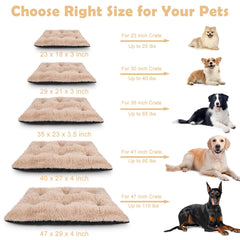JOEJOY large dog bed in-crate-setup ideal for crates and travel.
