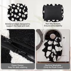 JOEJOY Medium Dog Bed removable cover with a sturdy zipper for easy cleaning.