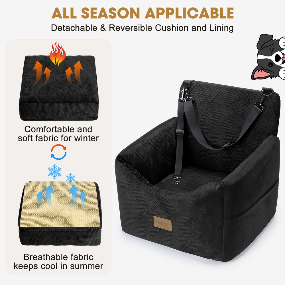 JOEJOY memory foam booster seat cushions against bumps for smoother trips.