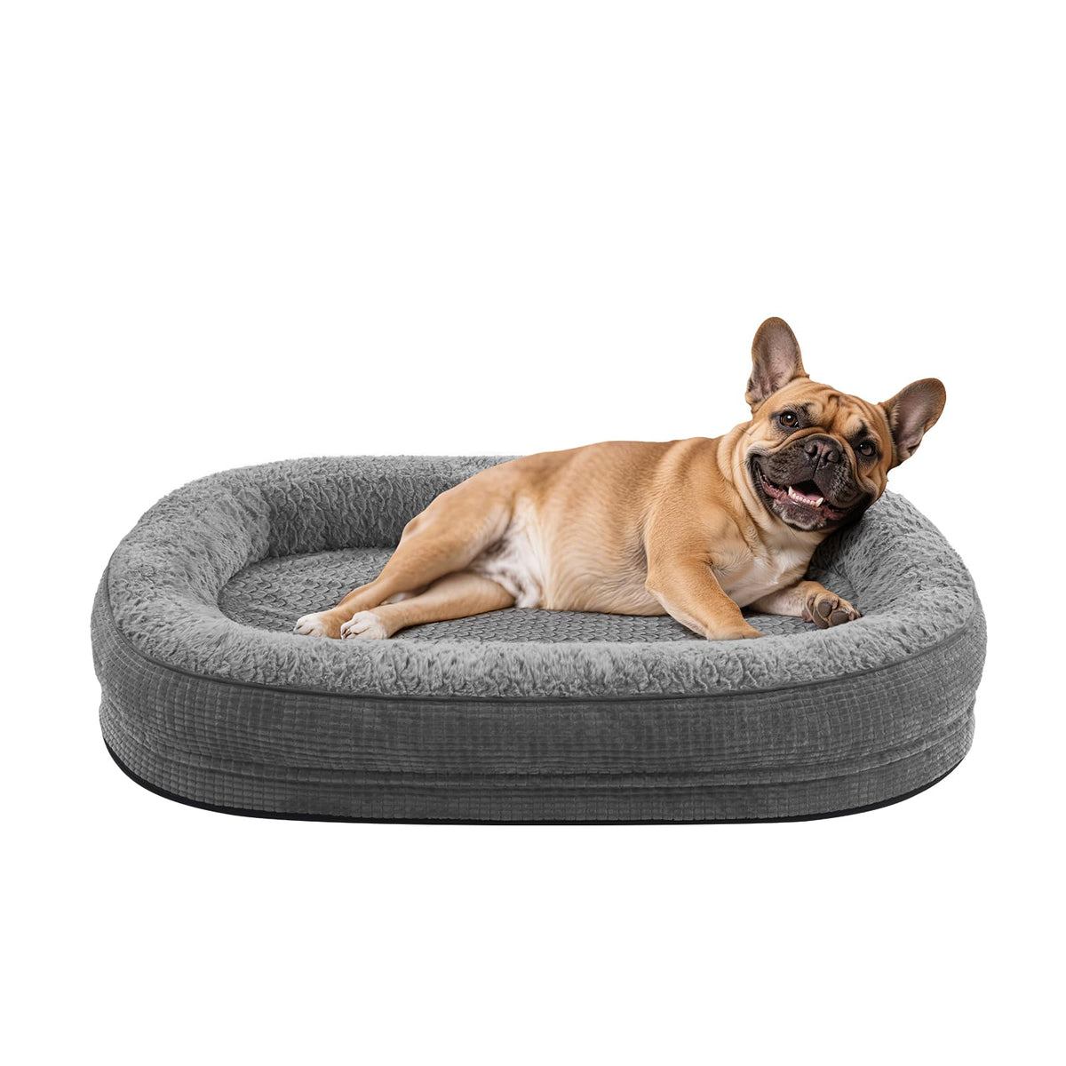 JOEJOY orthopedic dog bed with egg-crate foam for joint support and comfy rest.