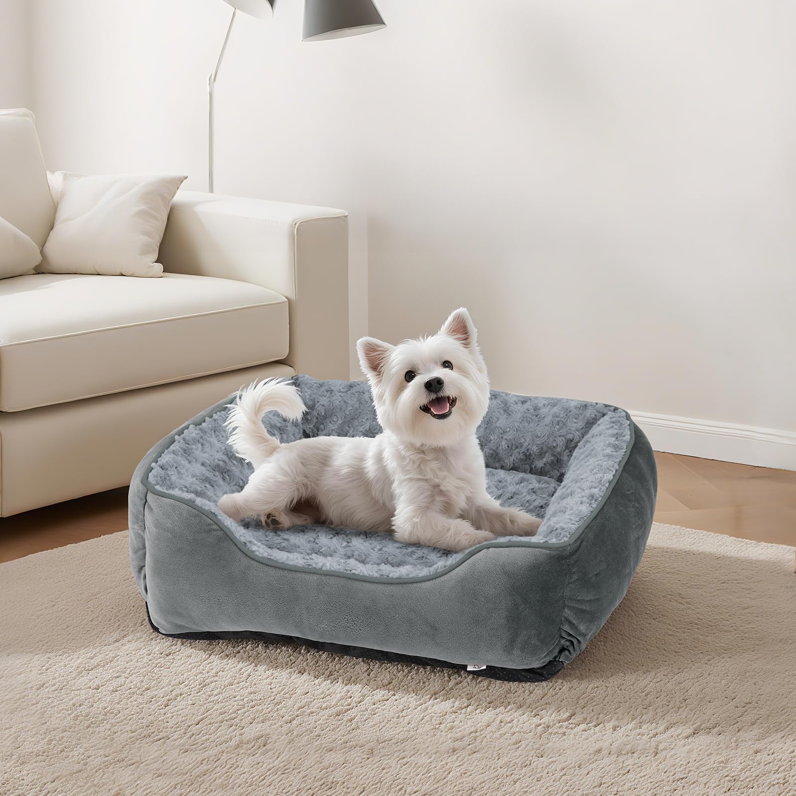 JOEJOY Rectangle Dog Bed machine washable for easy cleaning.