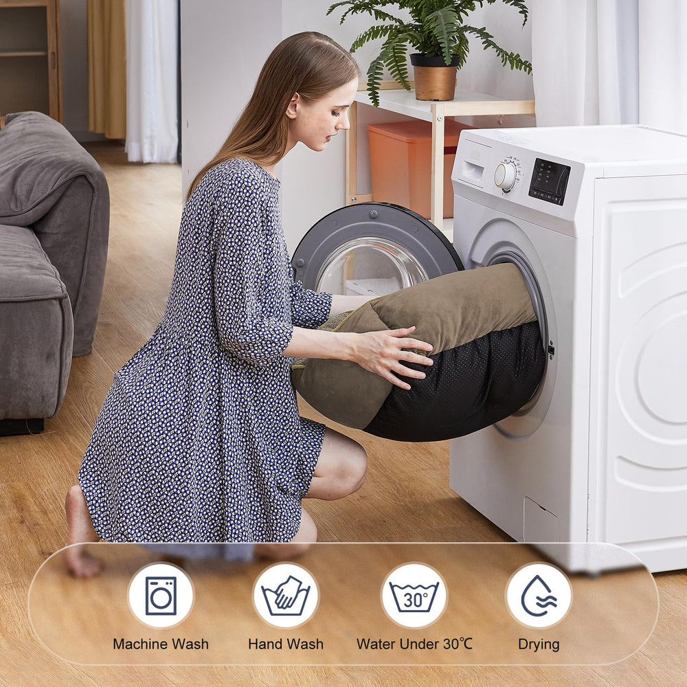 JOEJOY Rectangle Dog Bed machine washable for easy cleaning and maintenance.